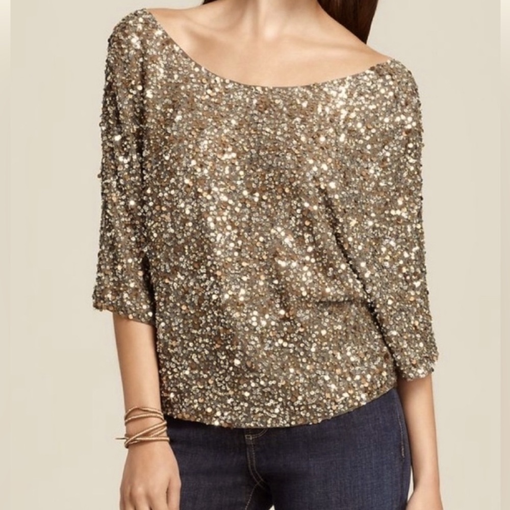 Vince Camuto champagne top, L.
